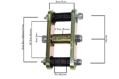 Fishbone Offroad 46-75 Jeep CJ-5 Front or Rear Greaseable Shackles