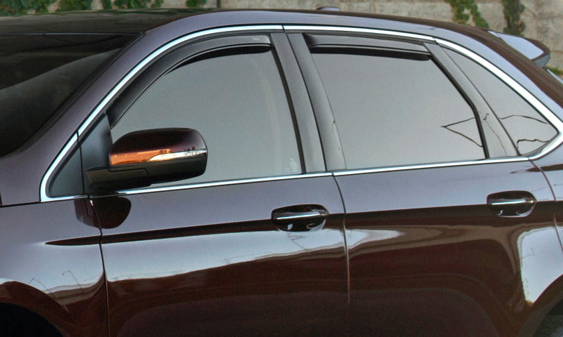 AVS 07-14 Ford Edge Ventvisor In-Channel Front & Rear Window Deflectors 4pc - Smoke