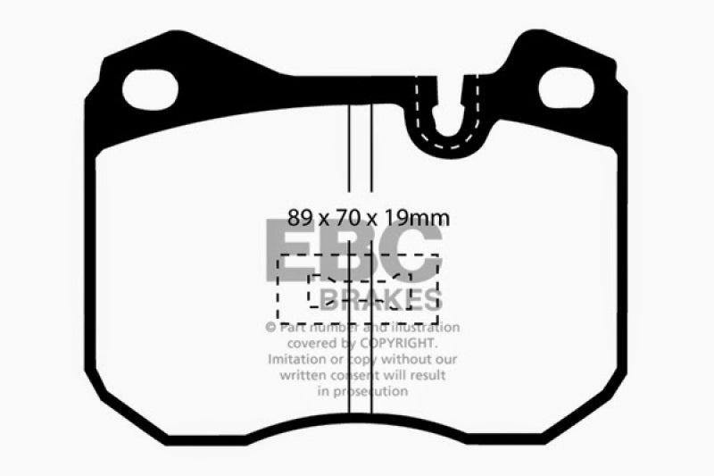 EBC 79-88 Porsche 924 2.0 Turbo Greenstuff Front Brake Pads