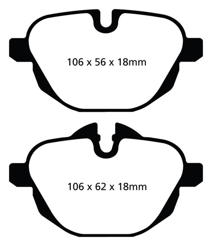 EBC 14+ BMW i8 1.5 Turbo/Electric Yellowstuff Rear Brake Pads