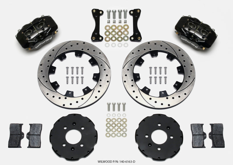 Wilwood Forged Dynalite Front Hat Kit 12.19in Drilled 94-01 Honda/Acura w/262mm Disc