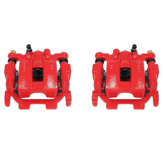 Power Stop 09-14 Nissan Maxima Rear Red Calipers w/Brackets - Pair