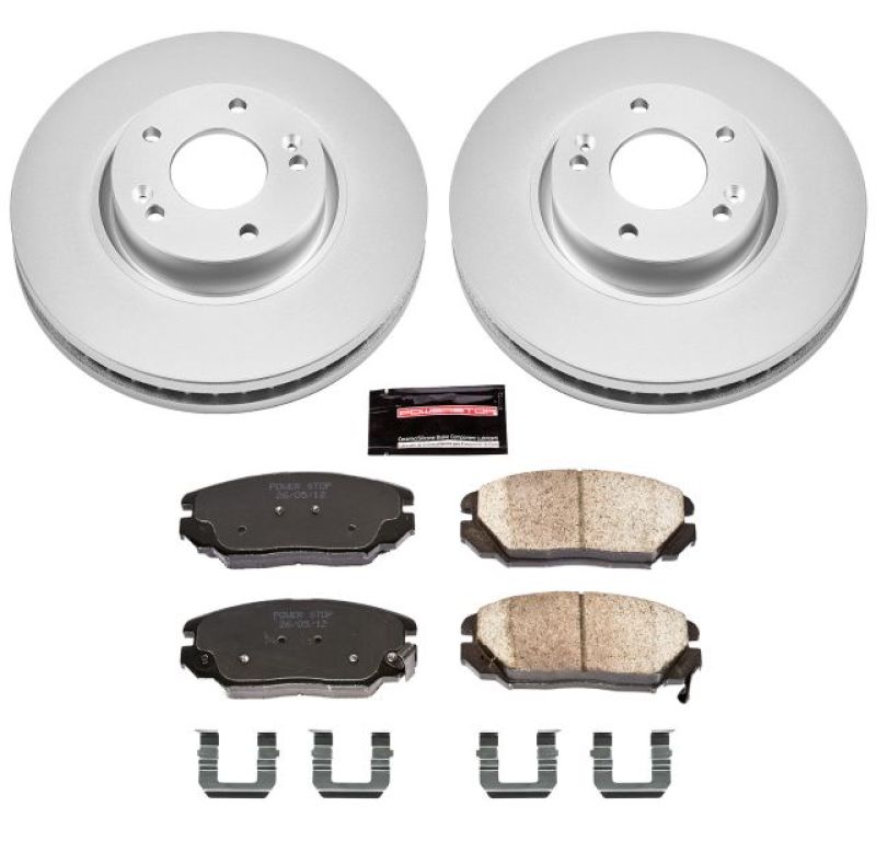 Power Stop 06-10 Hyundai Sonata Front Z17 Evolution Geomet Coated Brake Kit