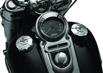 Kuryakyn Zombie Fuel & Battery Gauge Chrome