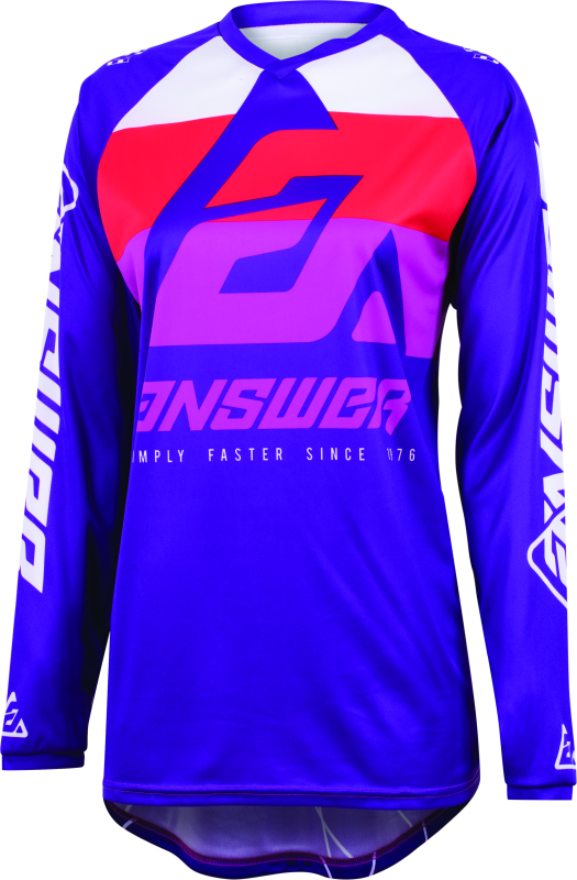 Answer 23 Syncron CC Jersey Purple/White/Red Womens - XS