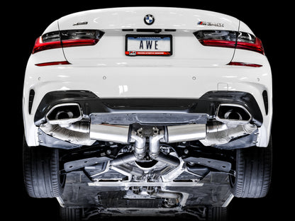 AWE Tuning 2019+ BMW M340i (G20) Non-Resonated Touring Edition Exhaust (Use OE Tips) - Precision R