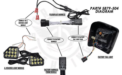 Oracle Plug & Play Wiring Adapter for Jeep Wrangler JL Reverse Lights SEE WARRANTY