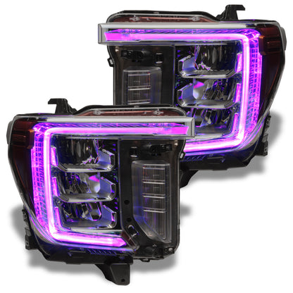 Oracle 20-21 GMC Sierra 2500/3500 HD RGB+W Headlight DRL Upgrade Kit - ColorSHIFT SEE WARRANTY