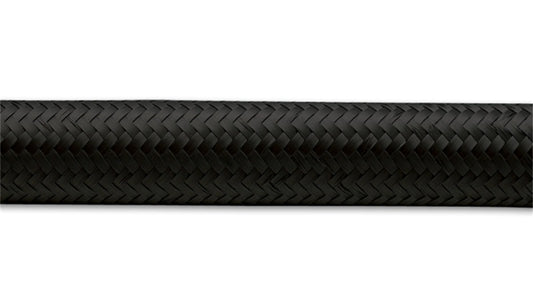 Vibrant -10 AN Black Nylon Braided Flex Hose (5 foot roll)