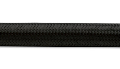 Vibrant -10 AN Black Nylon Braided Flex Hose (20 foot roll)