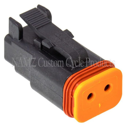 NAMZ Deutsch DT Series 2-Wire Plug & Wedgelock - Black (Repl. HD 72112-94BK)