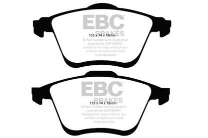 EBC 06-09 Mazda 6 2.3 Turbo (Mazdaspeed) Ultimax2 Front Brake Pads