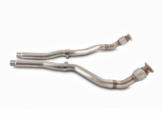 AWE Tuning Audi 8R 3.0T Non-Resonated Downpipes for Q5 / SQ5 - Precision R