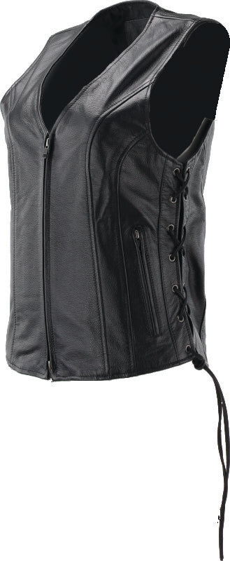 Kuryakyn Leather By River Road Sapphire Leather Vest Black Womens - Small