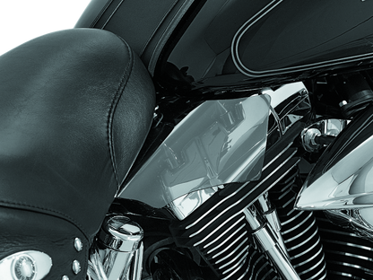 Kuryakyn Saddle Shields Heat Deflectors 00-17 Softail Smoke