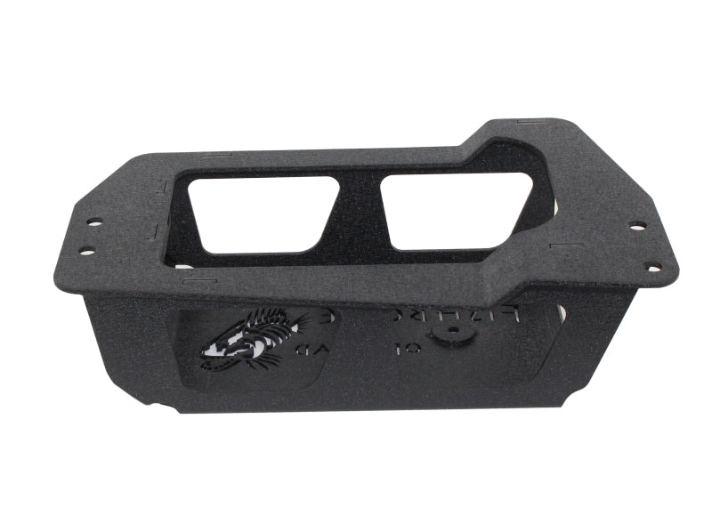 Fishbone Offroad 12-17 Jeep Wrangler JK Steel EVAP Canister Skid Plates - Black Textured Powdercoat