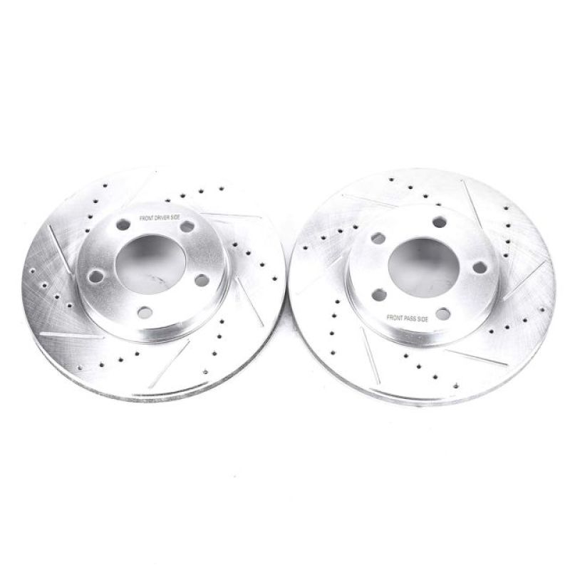 Power Stop 01-07 Ford Escape Front Evolution Drilled & Slotted Rotors - Pair