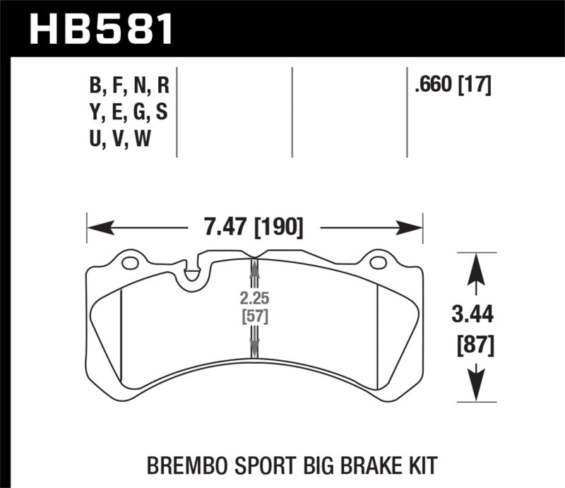 Hawk 09 Nissan GT-R R35 HP+ Street Front Brake Pads