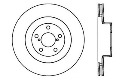 StopTech 02-10 Subaru WRX Slotted & Drilled Right Front Rotor (exc. STi)