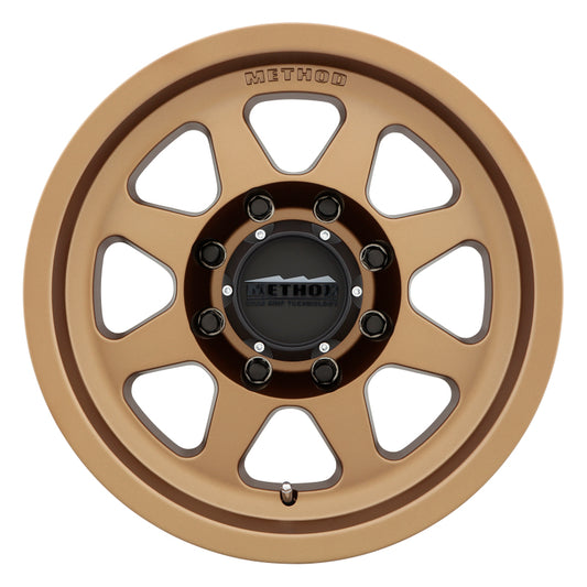 Method MR701 17x8.5 0mm Offset 8x6.5 130.81mm CB Method Bronze Wheel