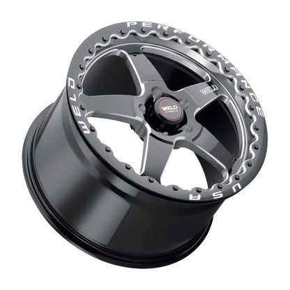 Weld Magnum Import 13x10 / 4x100mm BP / 5in. BS Black Wheel - Black Single Beadlock MT