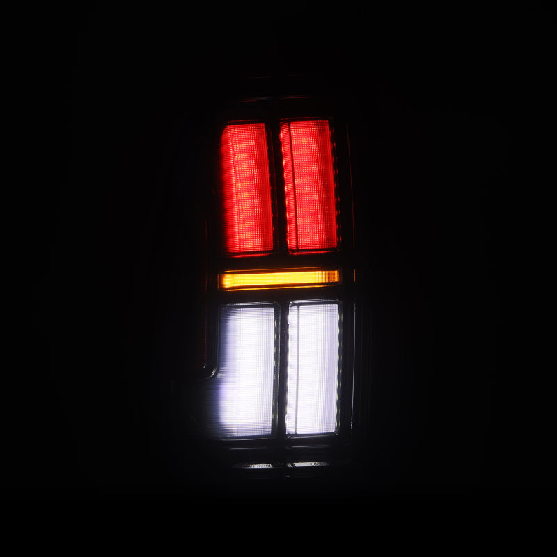AlphaRex 05-15 Toyota Tacoma NOVA Prismatic LED Tail Lights - Alpha-Black