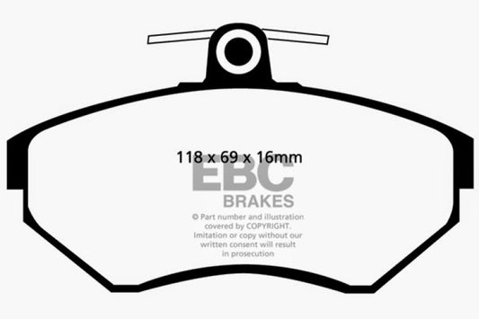 EBC 97-02 Volkswagen Cabriolet 2.0 Ultimax2 Front Brake Pads