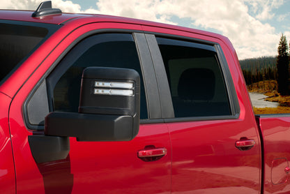 EGR 2019 Chevy 1500 Crew Cab In-Channel Window Visors - Dark Smoke