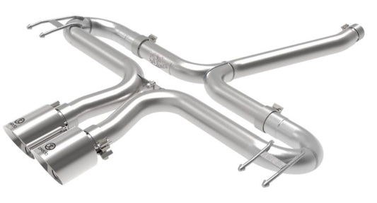 aFe Takeda 2-1/2in 304 SS Axle-Back Exhaust w/Polished Tips 17-20 Honda Civic Sport L4-1.5L (t)