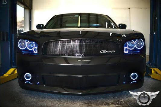 Oracle Dodge Charger 05-10 Triple Ring Halo Kit - ColorSHIFT w/ Simple Controller SEE WARRANTY