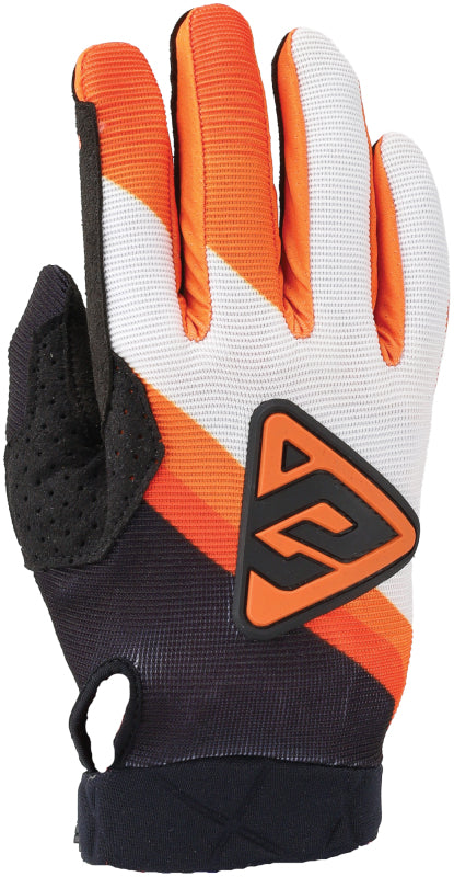 Answer 25 Peak Flo Gloves Black/Hyper Orange/White - XS