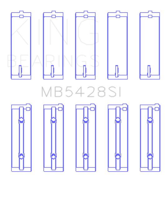 King Honda R16A/ R18A 2006- Current (Size 0.25) Main Bearing Set