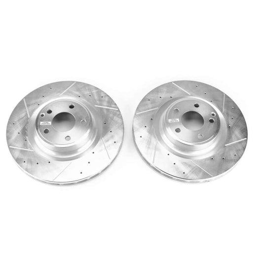 Power Stop 17-18 Mercedes-Benz SLC300 Front Evolution Drilled & Slotted Rotors - Pair