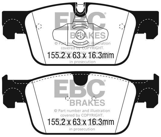 EBC 2017+ Volvo S90 2.0L Turbo Ultimax2 Front Brake Pads