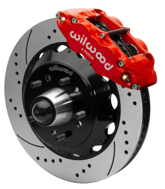 Wilwood Forged Narrow Superlite 6R Front Big Brake Kit 14in Rotors 63-87 C10 - Red