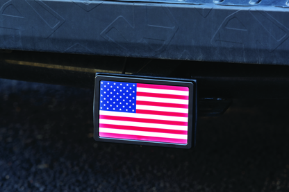 Kuryakyn Freedom Flag LED Hitch Cover Black