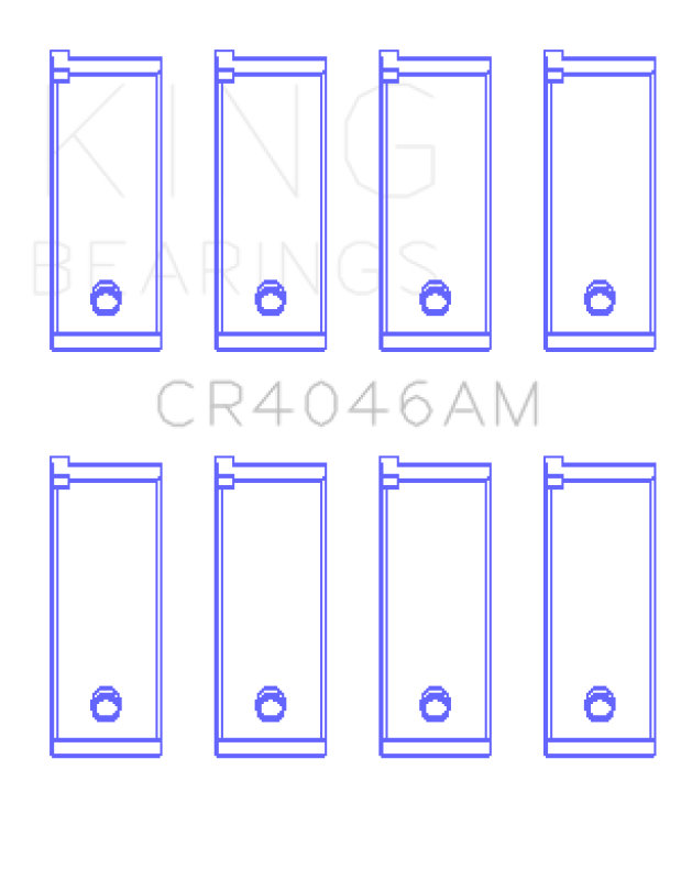 King Engine Bearings Honda D16A/D16Y/D16Z 1590Cc (Size +1.0mm) Connecting Rod Bearing Set