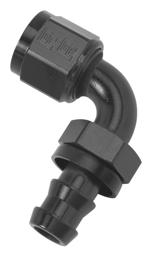 Russell Performance -6 AN Twist-Lok 90 Degree Hose End (Black)