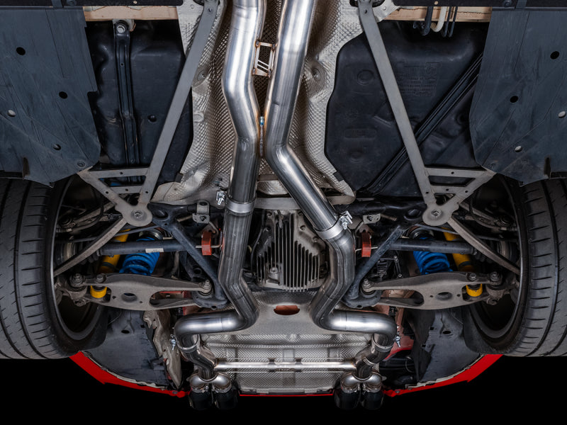 AWE Tuning BMW F8X M3/M4 Track Edition Catback Exhaust - Diamond Black Tips - Precision R