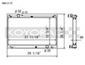 Koyo 08-11 Lexus IS-F 5.0L (AT) Radiator