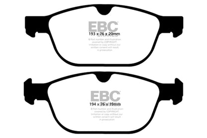 EBC 08+ Volvo XC60 3.0 Turbo Ultimax2 Front Brake Pads