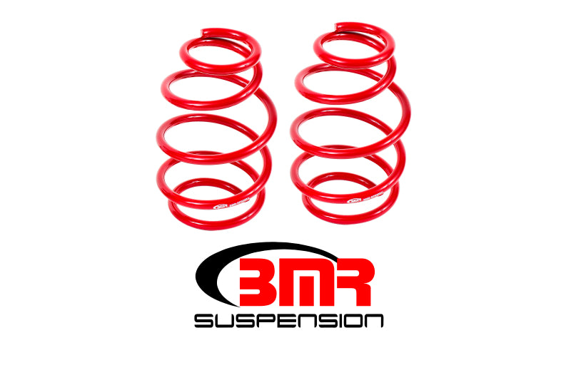 BMR 10-15 5th Gen Camaro V8 Front Lowering Springs - Red