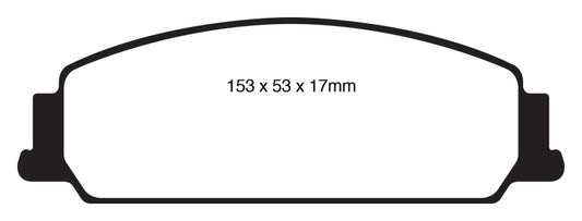 EBC 08-10 Pontiac G8 3.6 Bluestuff Front Brake Pads