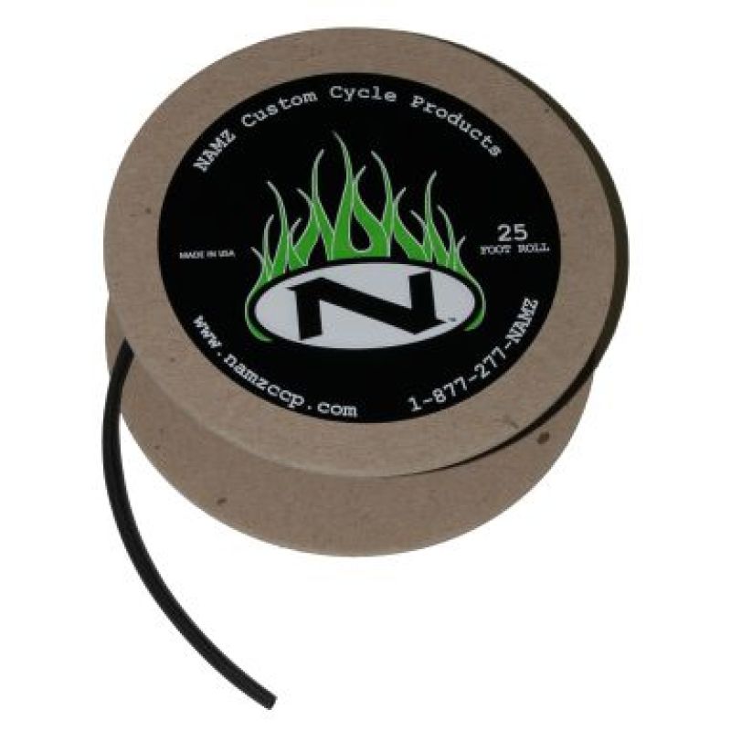 NAMZ Black Heatshrink 2-1 Ratio 25ft. Spool (3/16in. ID)