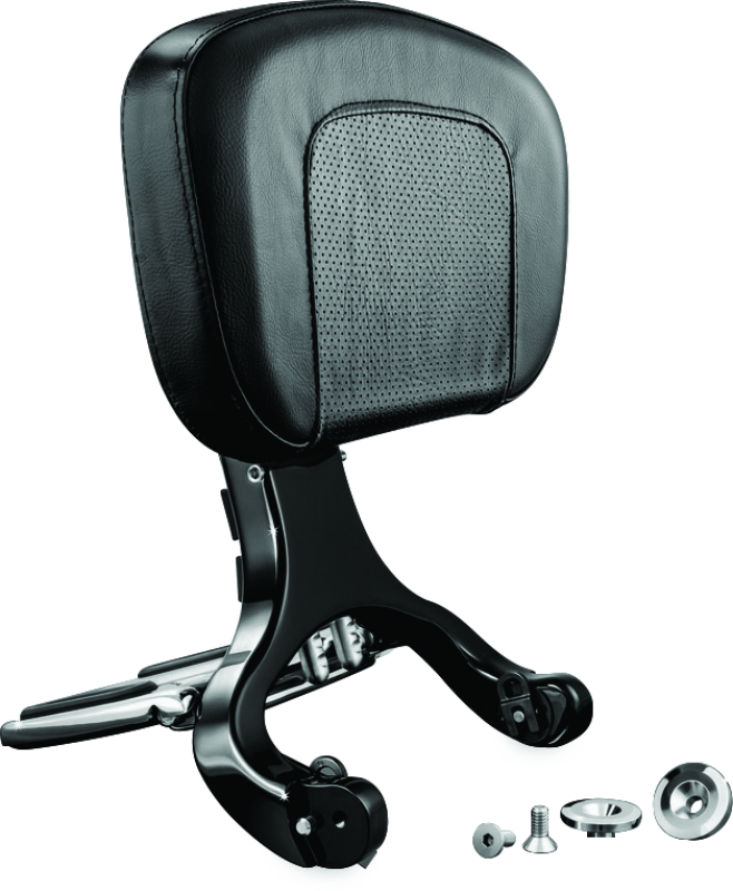 Kuryakyn Multi-Purpose Backrest Black & Chrome