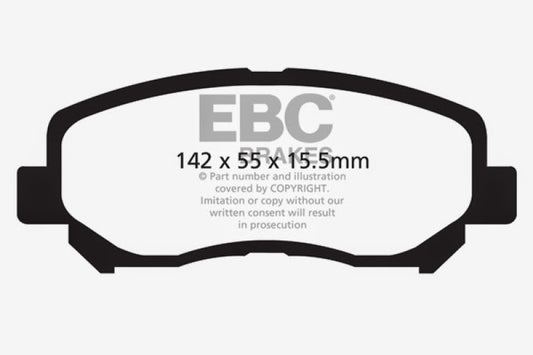 EBC 12+ Mazda CX-5 2 Redstuff Front Brake Pads