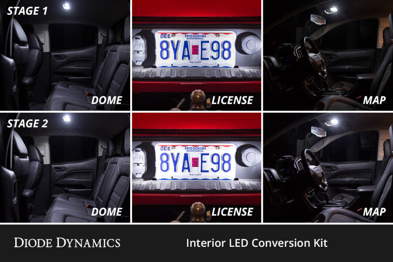 Diode Dynamics 05-21 Nissan Frontier Interior LED Kit Cool White Stage 2