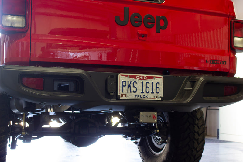 Fishbone Offroad Hitch Cover - 2In Hitch - Black Powdercoated Steel