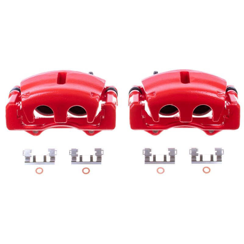 Power Stop 09-12 Chevrolet Colorado Front Red Calipers w/Brackets - Pair