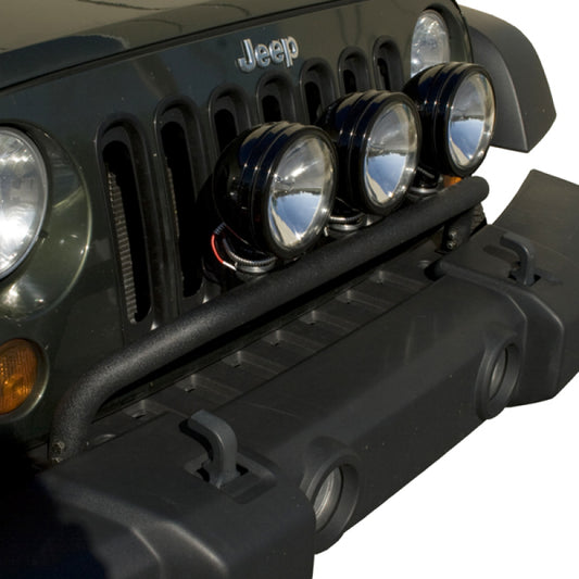 Rugged Ridge 07-18 Jeep Wrangler JK Textured Black Bumper Mounted Light Bar